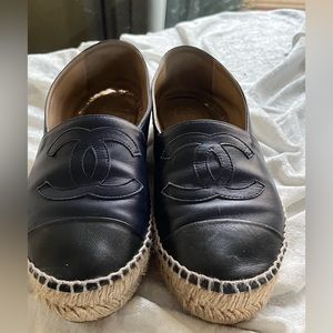 Chanel espadrilles 38 in lambskin leather